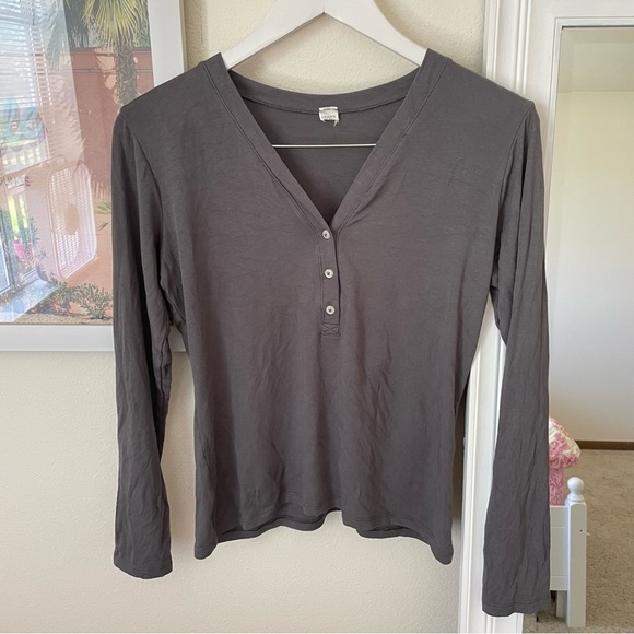 Spanx Better Base Henley Pajama Top - Picture 2 of 6